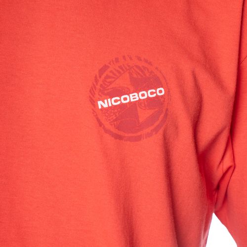 Camiseta Masculina Nicoboco Estampa Circular Coral