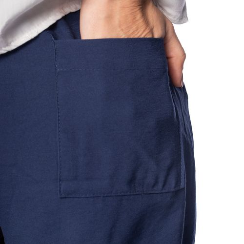 Calça Feminina The Style Box Pantalona Cintura Alta Marinho