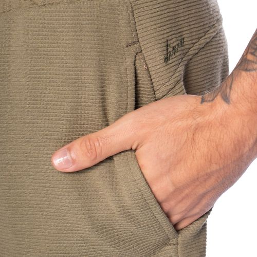 Bermuda Masculina Dixie Moletom Canelado Texturizado Verde