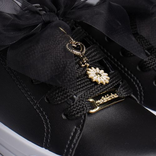 Tênis Infantil Molekinha com Laço de Tule Preto