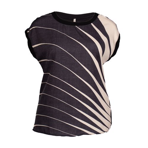 Blusa Feminina Habana Plus Size Estampada Preto