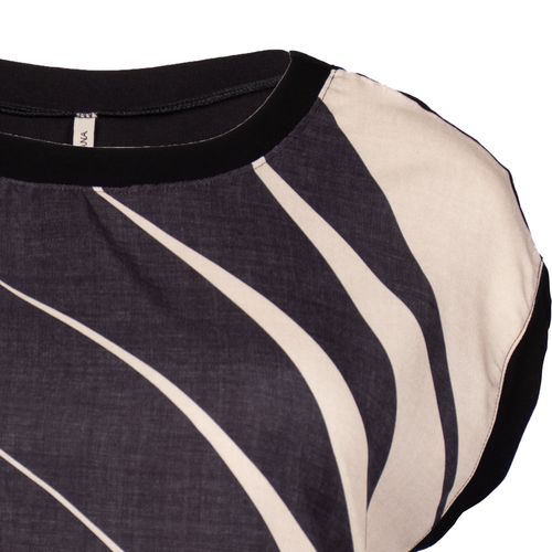 Blusa Feminina Habana Plus Size Estampada Preto