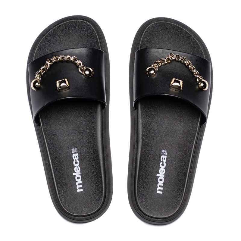 chinelo-slide-feminino-moleca-5469-154-flatform-corrente-preto-dourado-10.49640-a