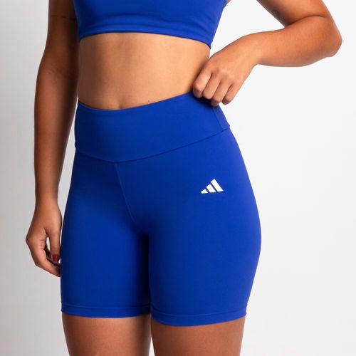 Short Feminino Adidas Treino Básico Poliamida Azul Royal
