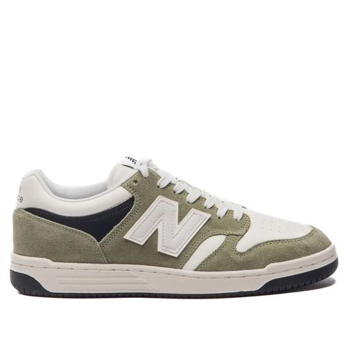 Tênis Masculino New Balance Low 480 Couro Verde Musgo
