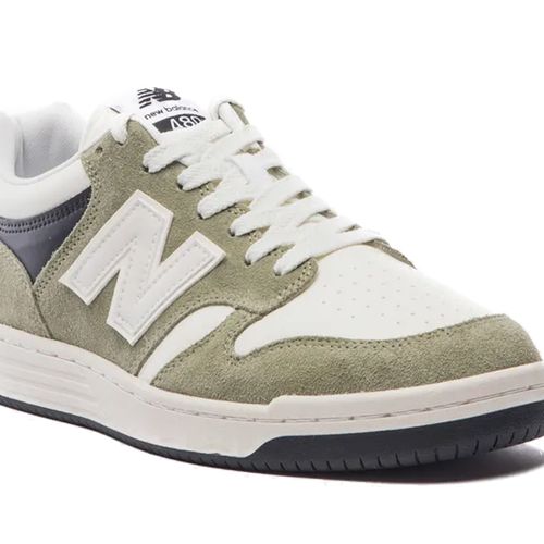 Tênis Masculino New Balance Low 480 Couro Verde Musgo