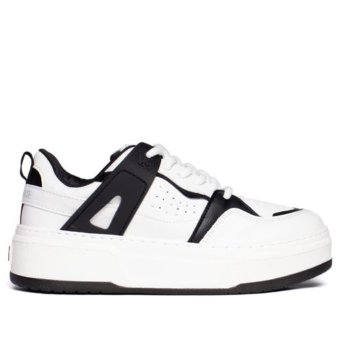 Tênis Feminino Via Marte Casual Solado Alto Branco/Preto