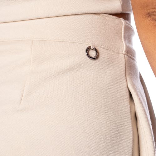 Short Feminino Endless Reto Cintura Alta Off White