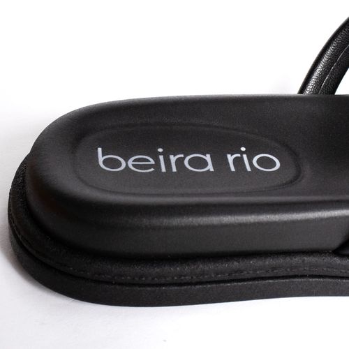 Chinelo Feminino Beira Rio Flatform Três Tiras Preto