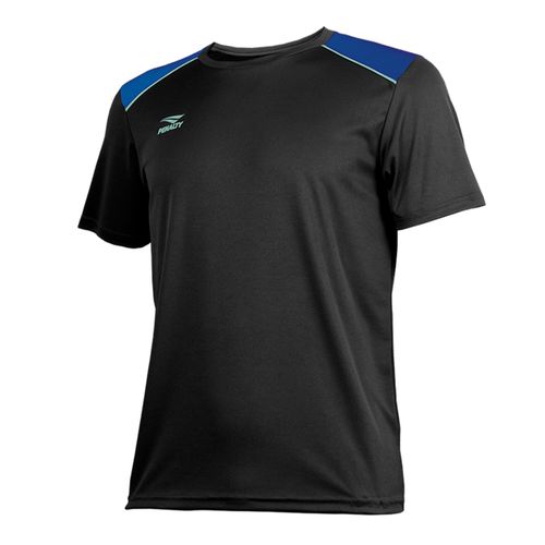 Camisa Masculina Penalty Shoulder Manga Curta Preto/Azul