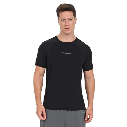 Camiseta Masculina Olympikus Ultra Manga Curta Preta/Cinza