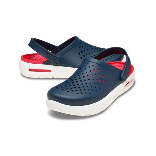 Sandália Clogs Unissex Crocs InMotion Marinho/Branco