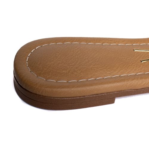 Rasteira Feminina Vizzano com Recortes Areia