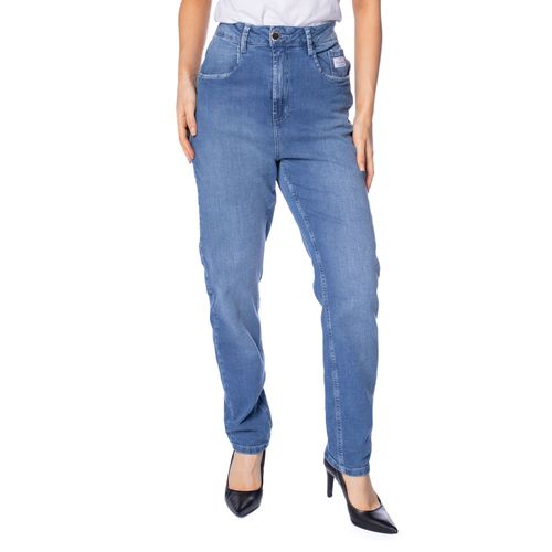 Calça Jeans Feminina Max Denim Mom Premium Azul