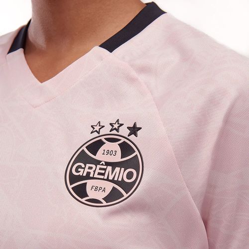 Camiseta Feminina Grêmio Umbro Outubro Rosa 2025 Rosa/preto