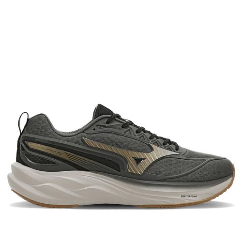Tênis Masculino Mizuno Space 5 Softier Foam Cinza/Dourado