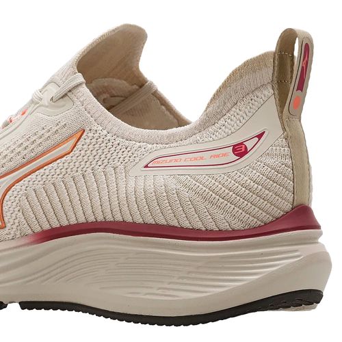 Tênis Feminino Mizuno Cool Ride 3 SoftierFoam Off White/Rosa