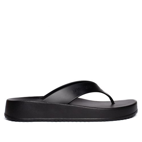 Chinelo Feminino Petite Jolie Tira de Dedo Flatform Preto