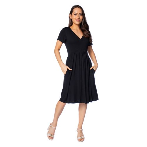 Vestido Feminino Giraffe Cintura Assimétrica Preto