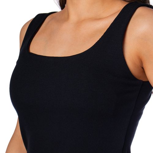 Vestido Feminino LZT Midi Canelado Preto