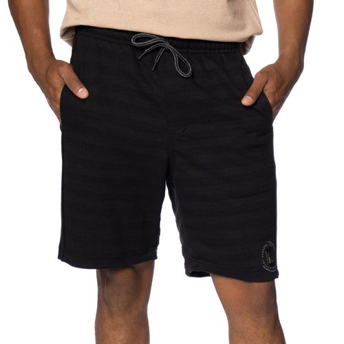 Bermuda Masculina Gangster Moletom Texturizado Preto