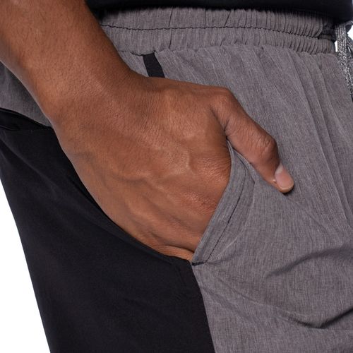 Short Masculino Nicoboco Estampa Lisa Cinza Mescla/preto