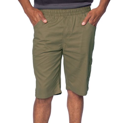 Bermuda Masculina Amil Sarja Cargo Verde Claro
