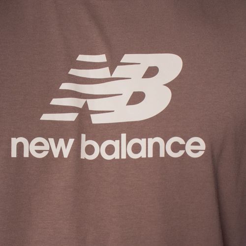 Camiseta Masculina New Balance Essentials Algodão Marrom