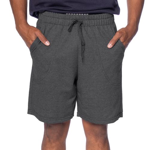 Bermuda Masculina Desayner Malha Mesclada com Elástico Preto