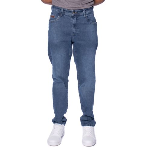 Calça Jeans Masculina Max Denim Slim Reta Azul Tradicional