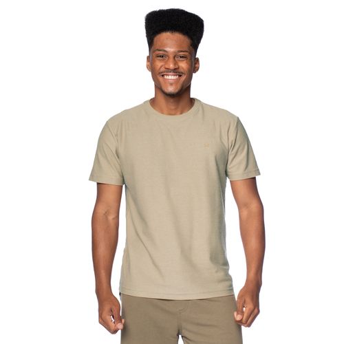 Camiseta Masculina Dixie Logo Emborrachado Verde Musgo
