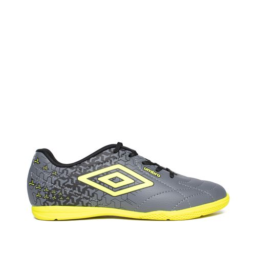 Chuteira Infantil Umbro Class Neo Jr Futsal Cinza/Verde