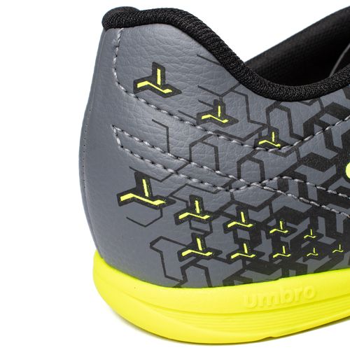 Chuteira Masculina Umbro Class Neo Futsal Cinza/Verde