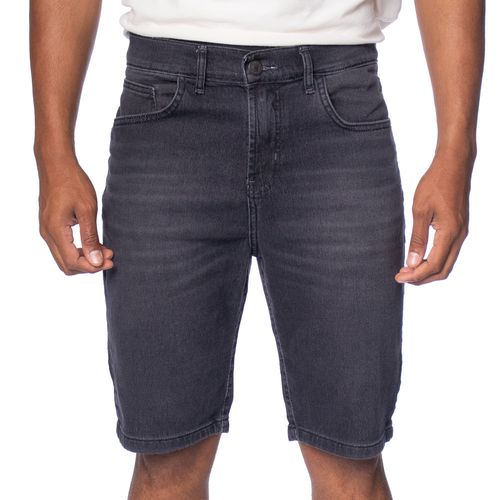 Bermuda Jeans Masculina Dixie Toque Suave Preto