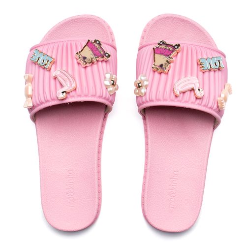 Chinelo Infantil Molekinha Slide Capivara Rosa