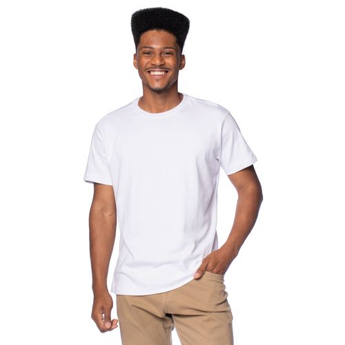 Camiseta Masculina Dixie Básica Logo Bordado Branco