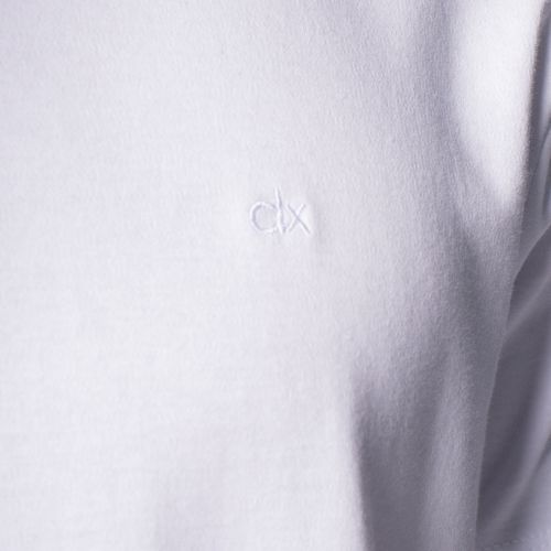 Camiseta Masculina Dixie Básica Logo Bordado Branco