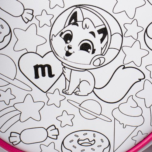 Bolsa Infantil Molekinha Color Play Branco/pink