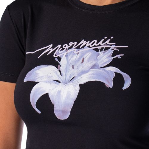 Cropped Feminino Mormaii Estampa Flor Preto
