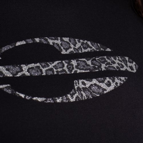 Camiseta Feminina Mormaii Logo Glitter Preto