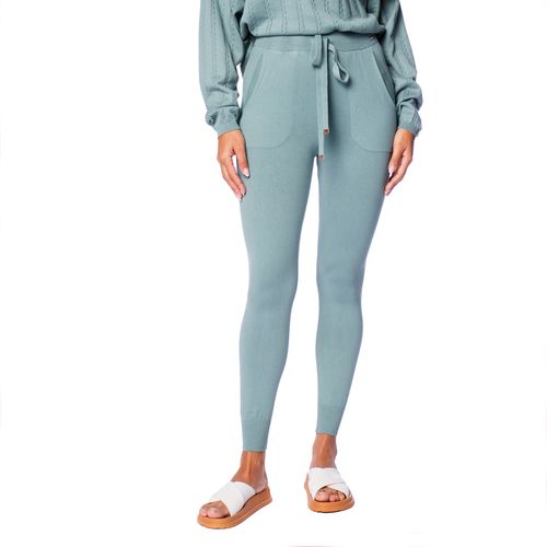 Calça Feminina Biamar Jogger Moletom Verde Claro