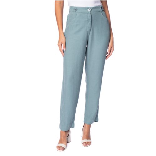 Calça Feminina Biamar Reta Bolsos Verde