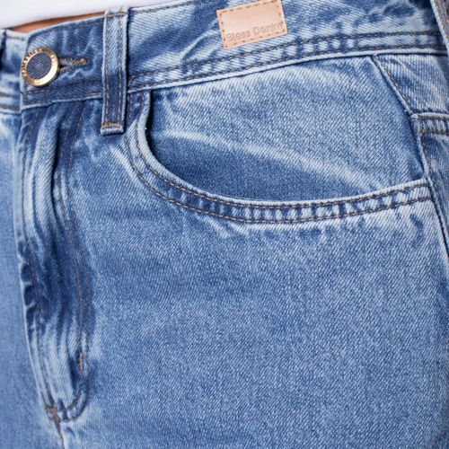 Calça Jeans Feminina Bless Denim Wide Leg Azul