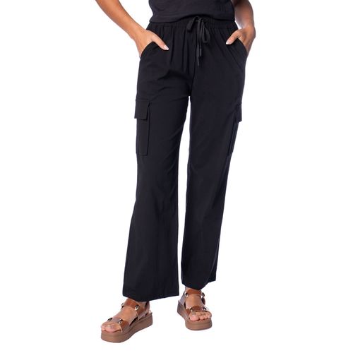 Calça Feminina Facinelli Reta com Bolso Cargo Preto