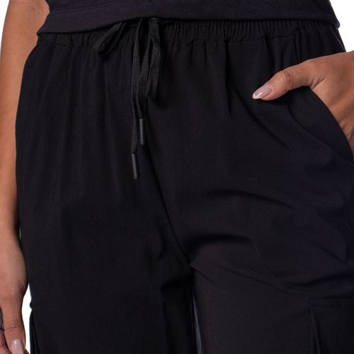 Calça Feminina Facinelli Reta com Bolso Cargo Preto