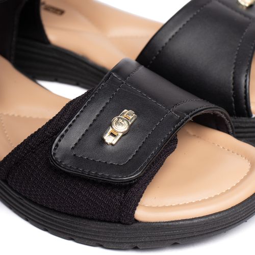 Sandália Feminina Comfortflex Conforto Anatômico Preto
