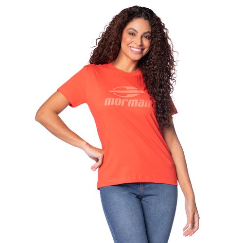 Camiseta Feminina Mormaii Logo Frontal Vermelho