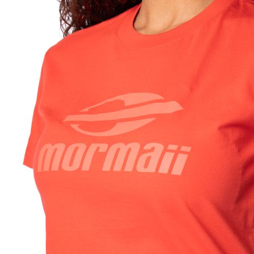 Camiseta Feminina Mormaii Logo Frontal Vermelho