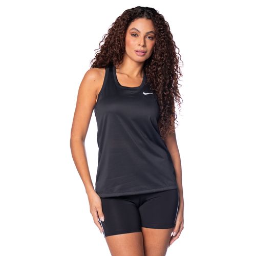 Regata Feminina Nike Dri Costas Nadador Preto