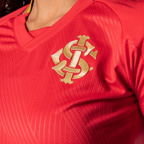 Camiseta Feminina Betel Inter Gold II Vermelho/Dourado